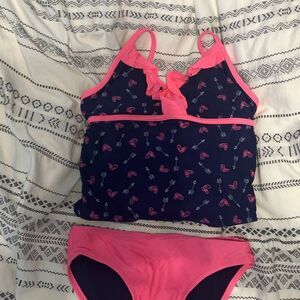 Xhilaration Girls 2-Piece Swimsuit Size M (7-8)